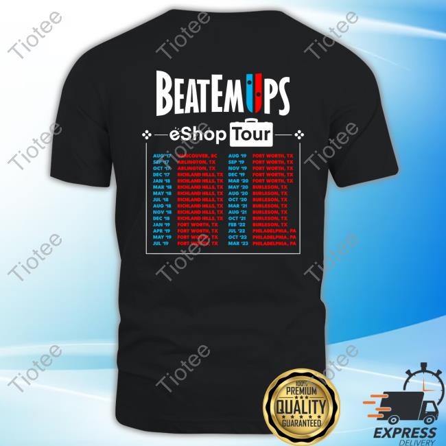 Official Retroware Beatemups Eshop Tour Tee Retroware Shop Merch Beatemups Eshop Tour Shirts
