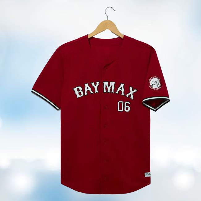 Official Box Lunch Merch Store Box Lunch Disney Big Hero 6 Baymax Baseball Jersey Hot Shirt BoxLunch Exclusive Box Lunch Apparel Clothing Shop