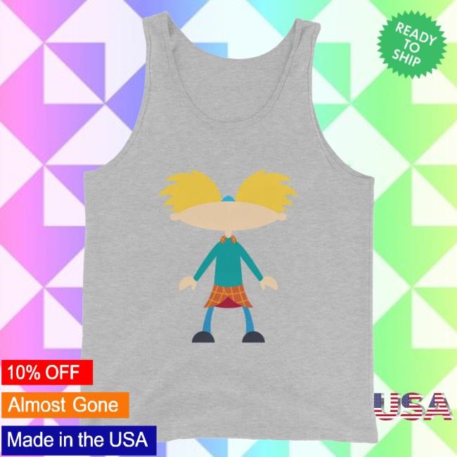 Official Paramount Merch Store Hey Arnold! Minimalist Arnold Unisex Tank Top T-Shirts Paramount Clothing Shop