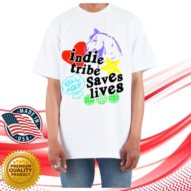 Indie Tribe Black SMOKE Drop Shoulder Shirt