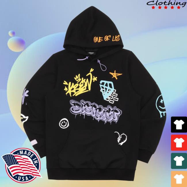 Official Krew District Merch Graffiti Hoodie