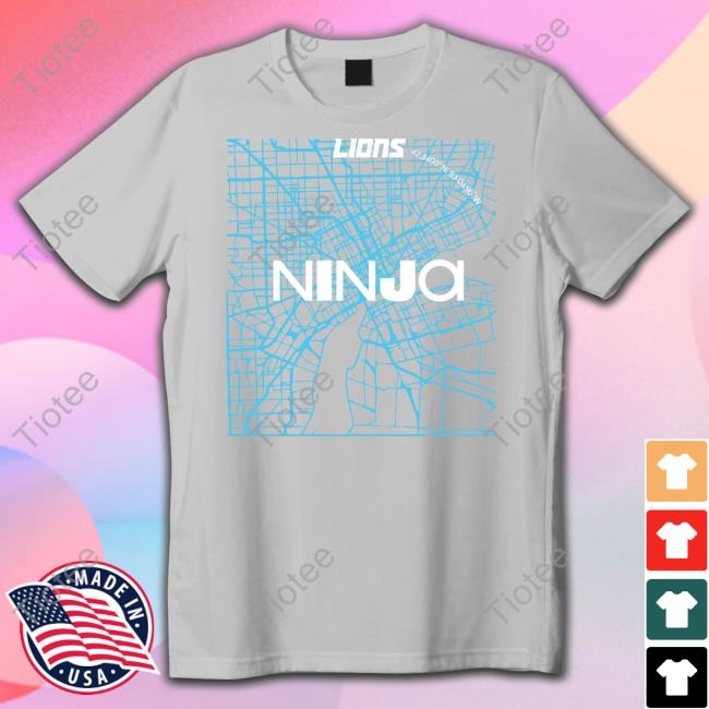 Ninja X Detroit Lions Downtown Tee Teamninja Store