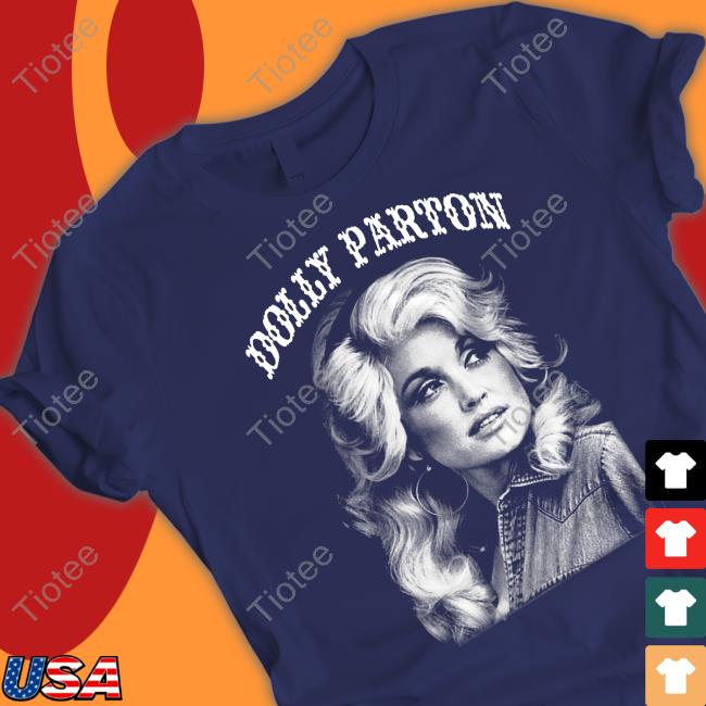 Dolly Parton Portrait Arc Logo Tee Shirt