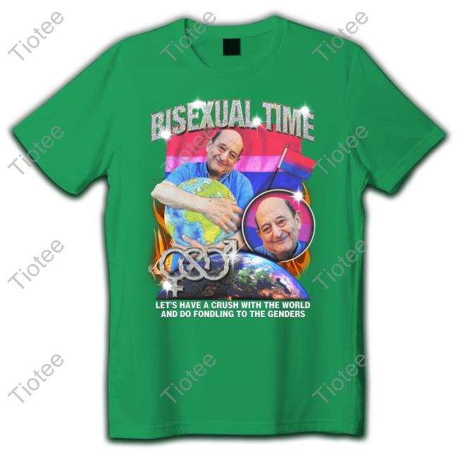 Marcus Pork X Good Shirts Bisexual Time Let's Have A Crush With The World And Do Fondling To The Genders Sweatshirt