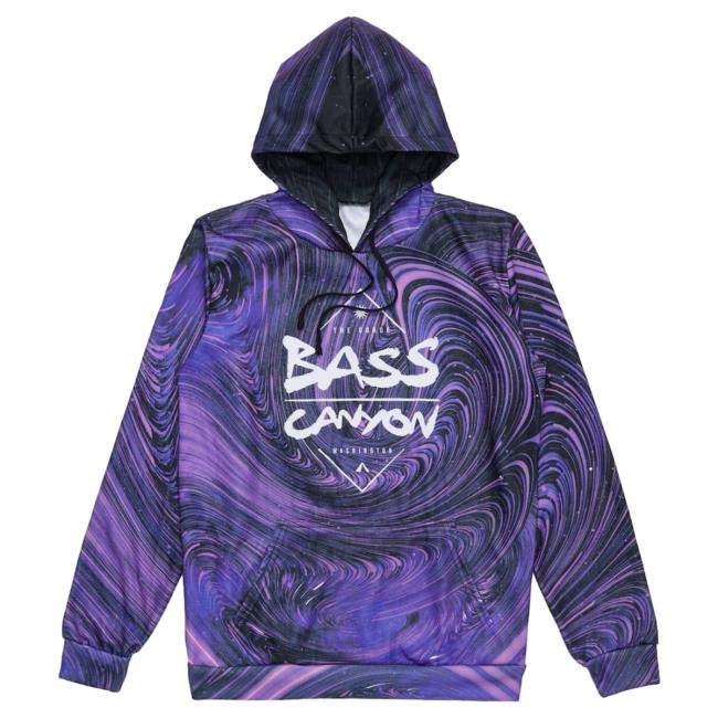 Official Excision Merch Bar Evolution 'Bass Warp' Dye Sub Sweater - Purple MerchBar