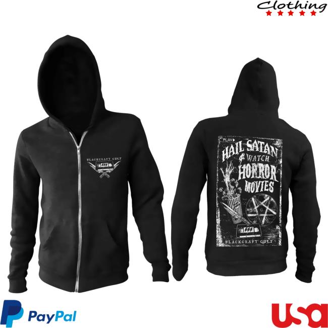Blackcraft Cult Clothing Store BlackcraftCult Vhs Horror - Zip Up Sweatshirt
