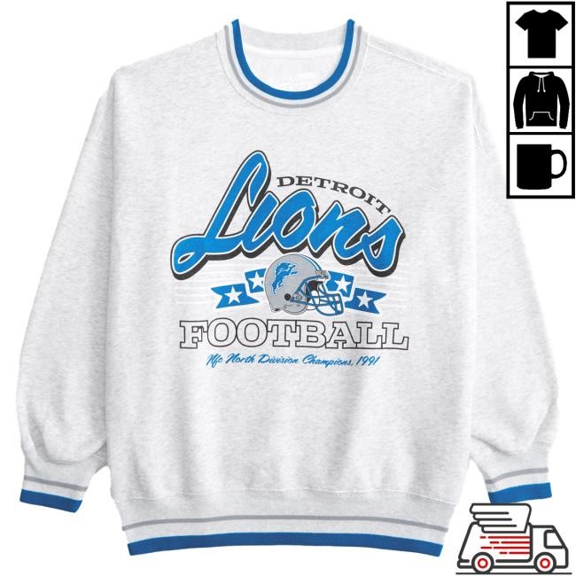 Official Abercrombie And Fitch Clothing Detroit Lions Vintage Sunday Sweatshirt NFL by Abercrombie