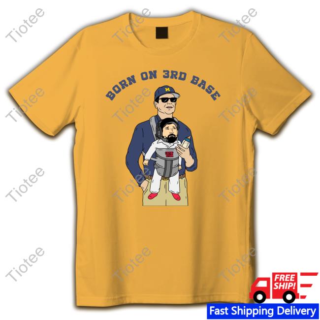 Official Barstool Sports Store Born On 3Rd Base Tee Shirt