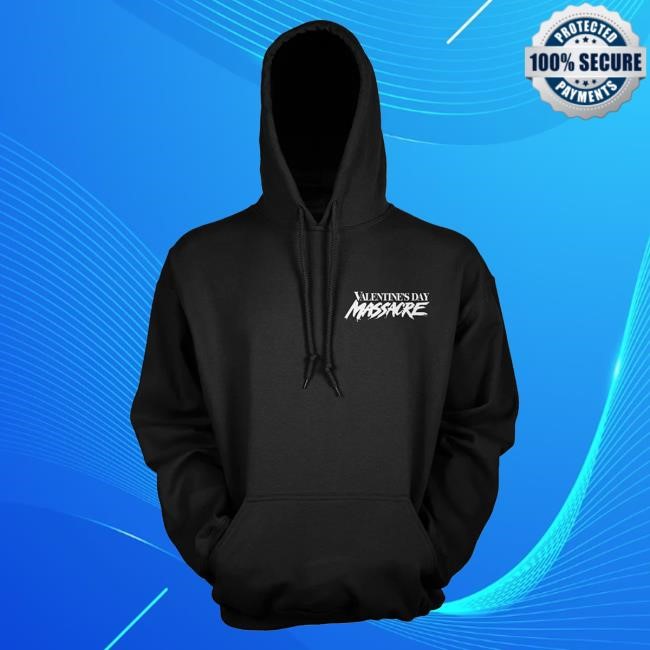 Gutter Garbs Valentine's Day Massacre Double Feature: Newspaper Ad - Hooded Sweatshirt | Official Merch