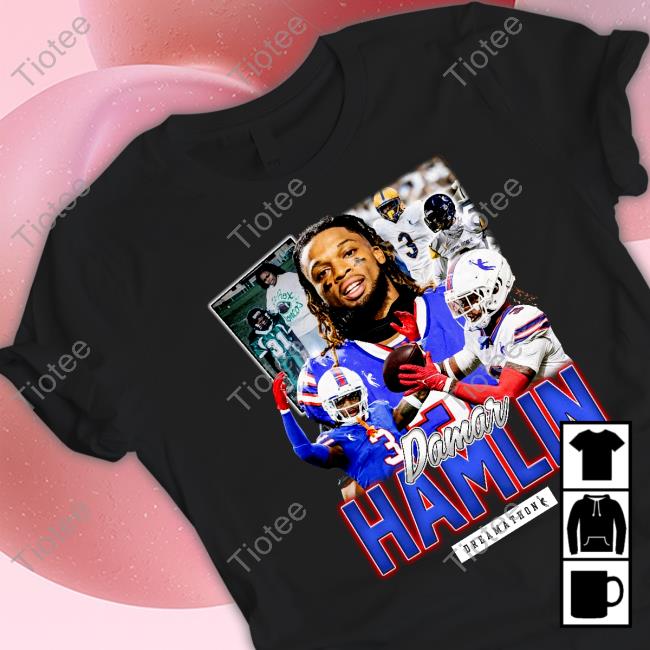 Justin Jefferson Damar Hamlin T-Shirt Dreamathon Carlos Gonzalez