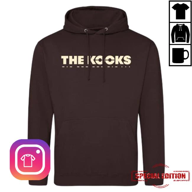 Official The Kooks Apparel Store The Kooks Hot Choc Echo In The Dark Popover Hoodie The Kooks Clothing Shop TheKooks