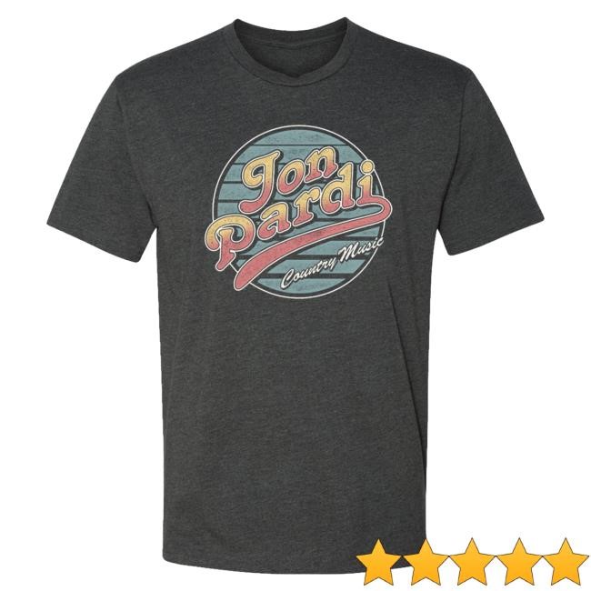 Official Jon Pardi Merch Store Jon Pardi Script Shirt 2024 - Grey