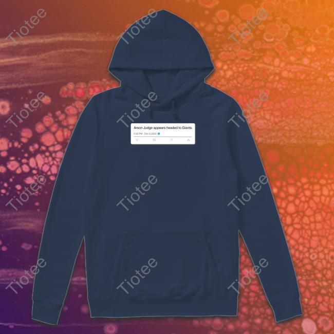 Official Arson Judge Appears Headed To Giants T Shirts