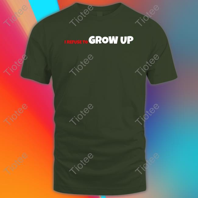 Daydrian Harding Merch I Refuse To Grow Up Long Sleeve Tee Shirt