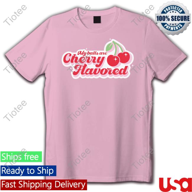 Gotfunny Merch My Balls Are Cherry Flavored Sweatshirt BrysonOppermann