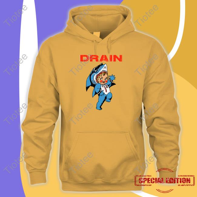 Official Drain Band Merch Drain Sharkbaby Hoodie