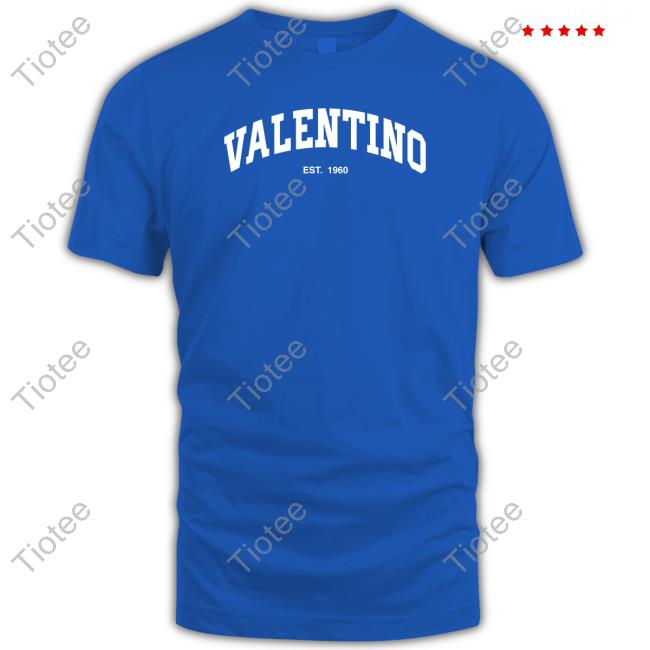 Official Valentino Est 1960 Shirt Black