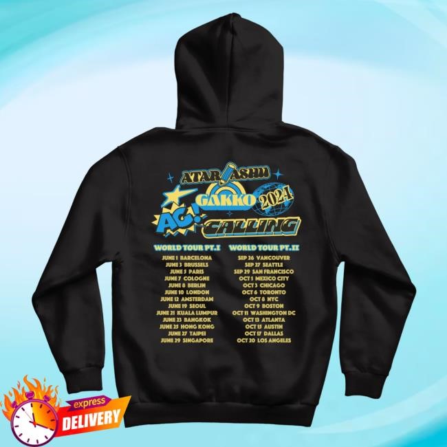 Atarashii Gakko Merch AG! Calling Blue & Black Shirt Atarashii Gakko Official Shop