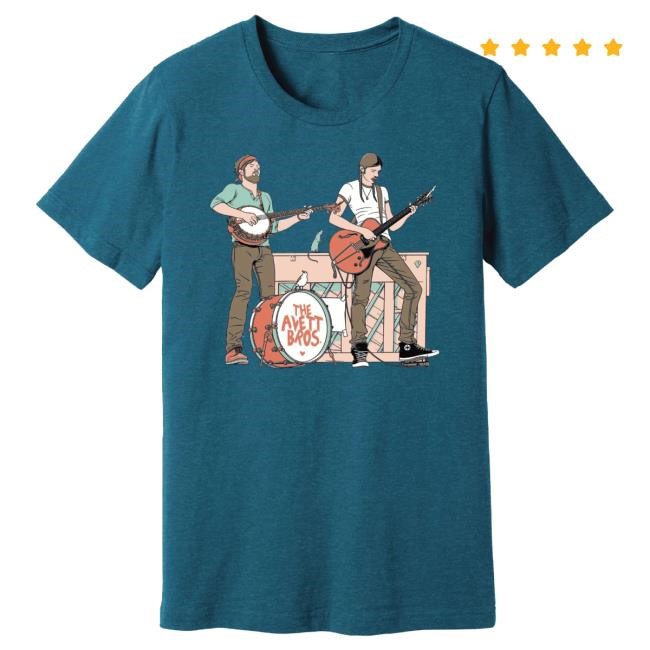 Official Avett Brothers Merch Avett Brothers On Stage New Shirt