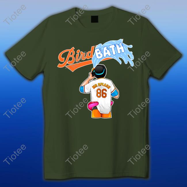 Birdlandsports Bird Bath Classic Adult Black Shirt